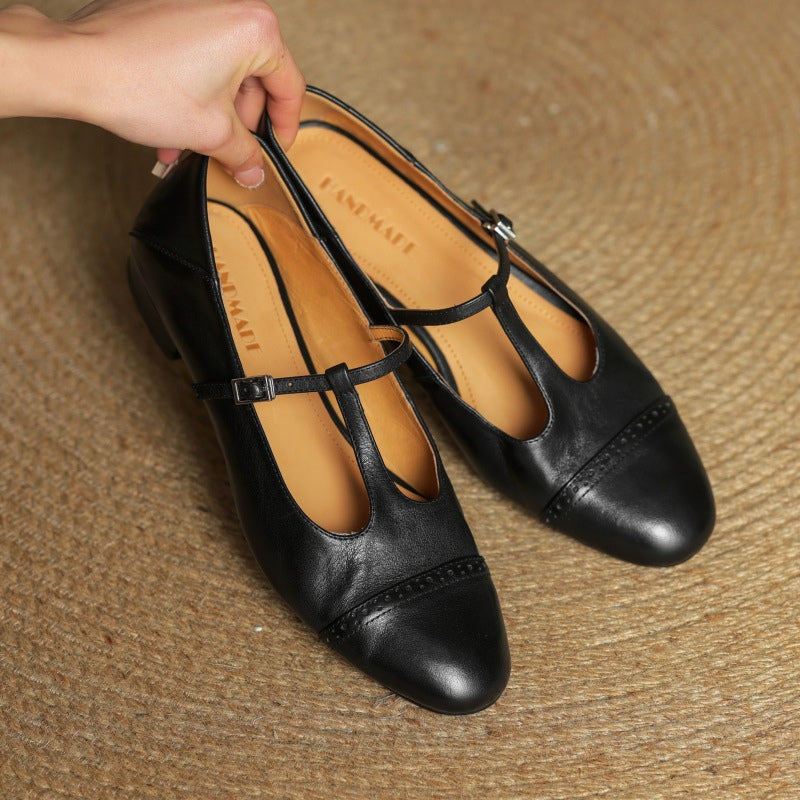 Florence Genuine Leather Flats
