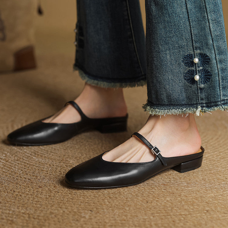 Marlowe Genuine Leather Flats