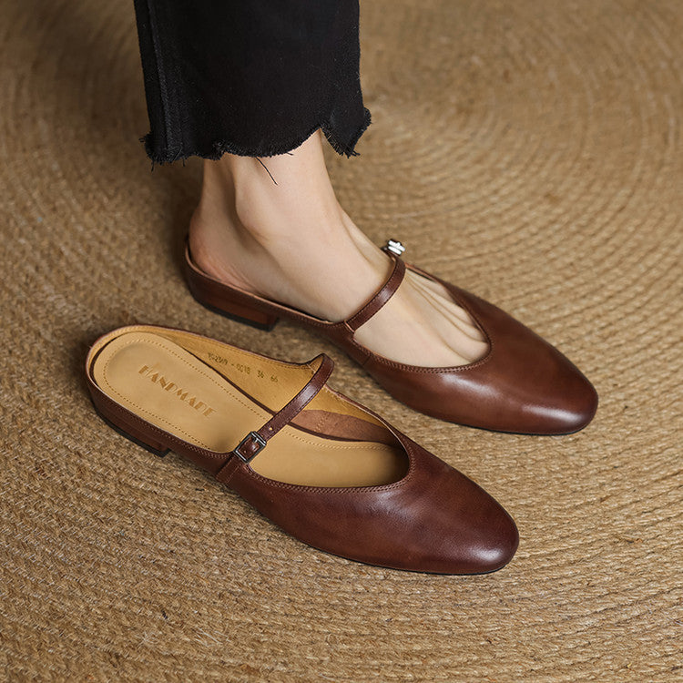 Marlowe Genuine Leather Flats