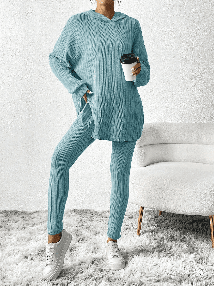 Chelsea Ribbed Knit Lounge Set