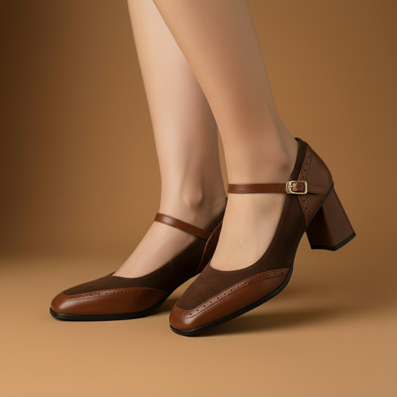 Renée Square-Toe Heel
