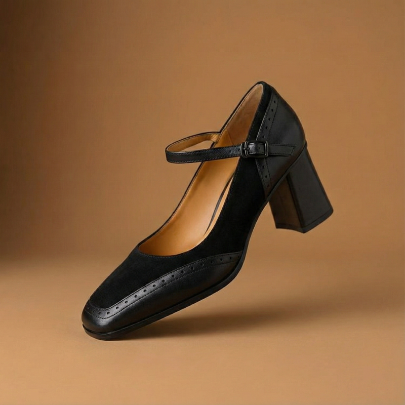 Renée Square-Toe Heel