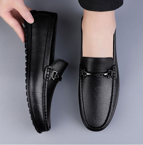 Raven Leather Loafer