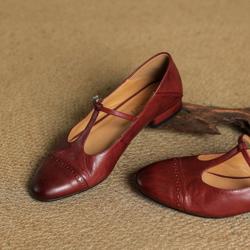 Florence Genuine Leather Flats
