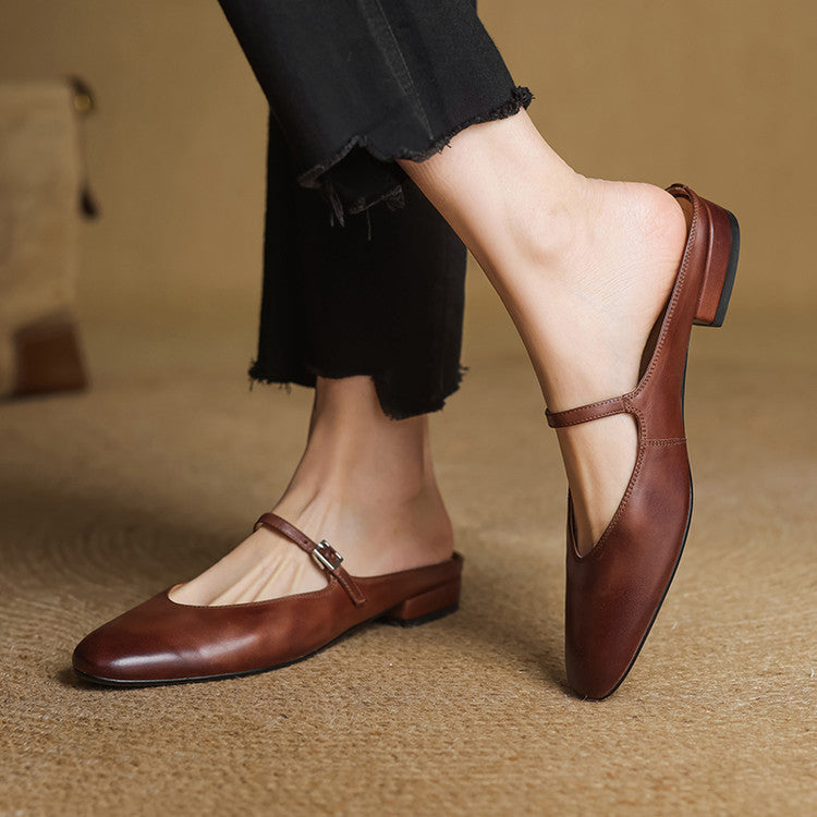 Marlowe Genuine Leather Flats