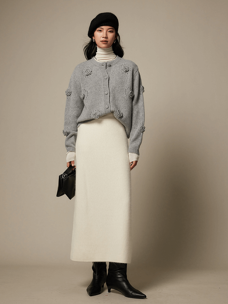 Rowan Velvet Wool Skirt