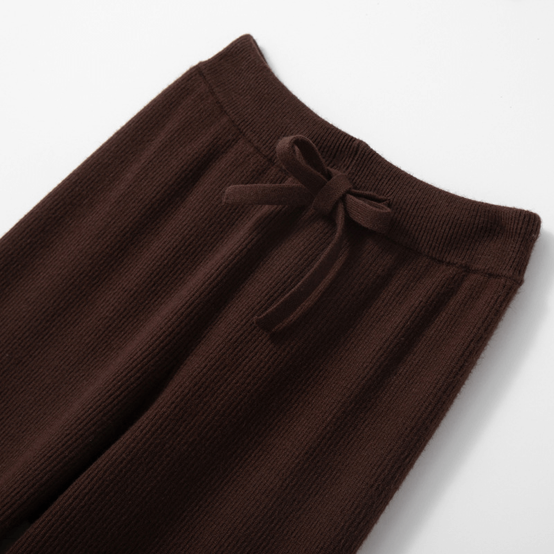Mira Ribbed Wide Leg Knit Pants